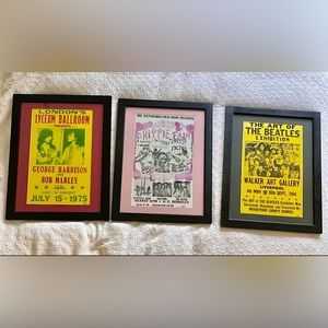 Vintage prints 1960’s-80’s, custom frames. Inidvidual $100 or set of 3 $250*OBO*